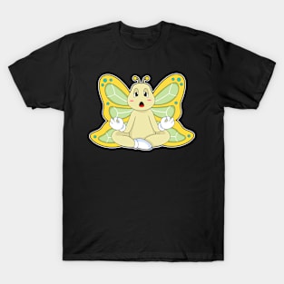 Butterfly Yoga Meditation Fitness T-Shirt